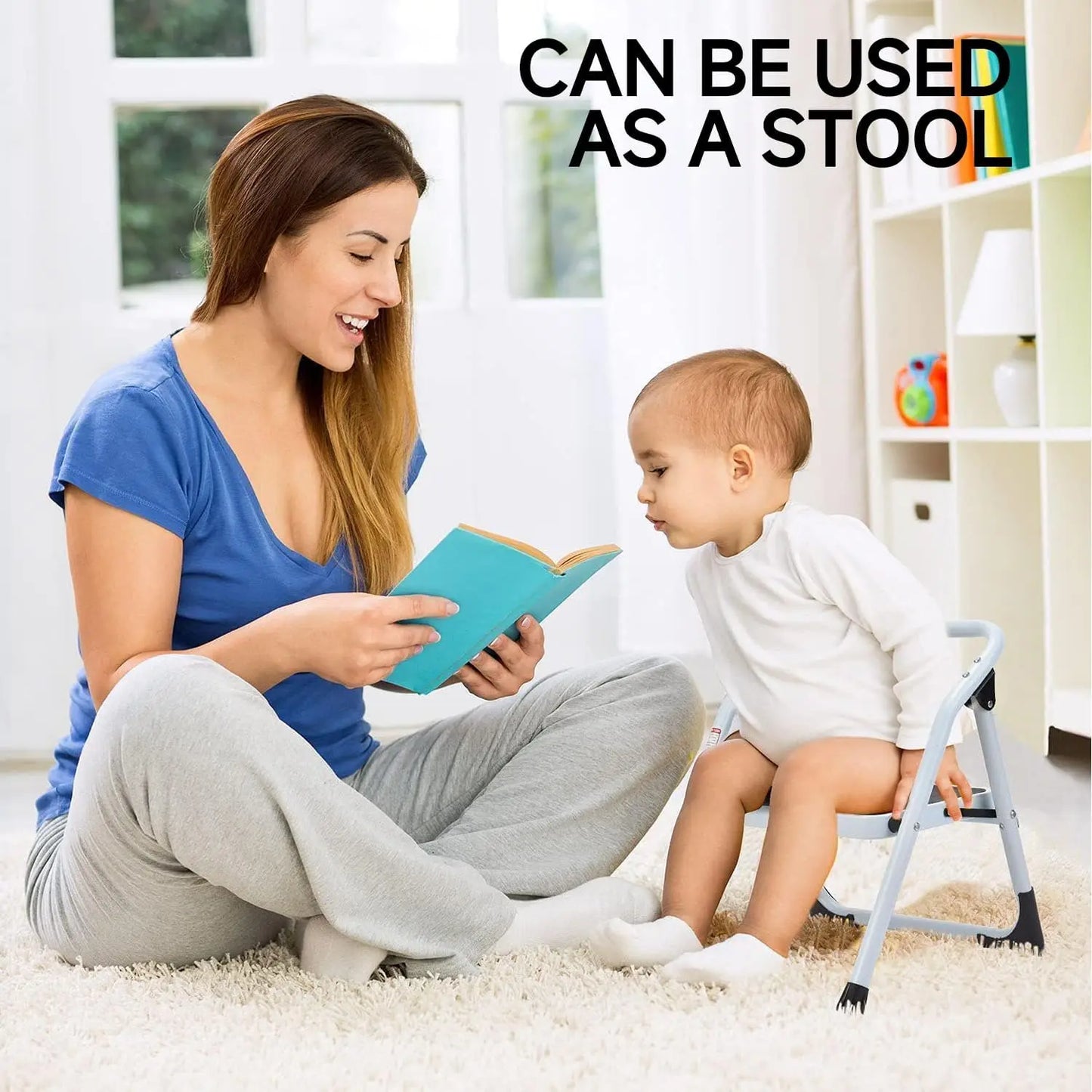 OEING One Step Folding Ladder Stool Anti Slip Portable