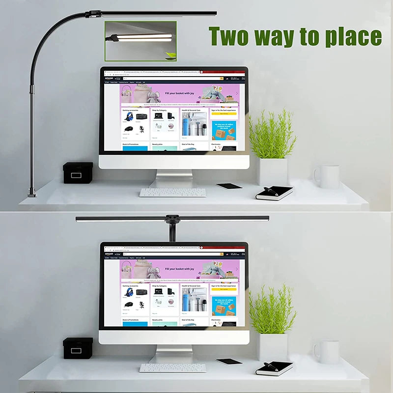 LAOPAO Double Head LED Desk Lamp With 5 Lighting Modes by S And B Enterprise