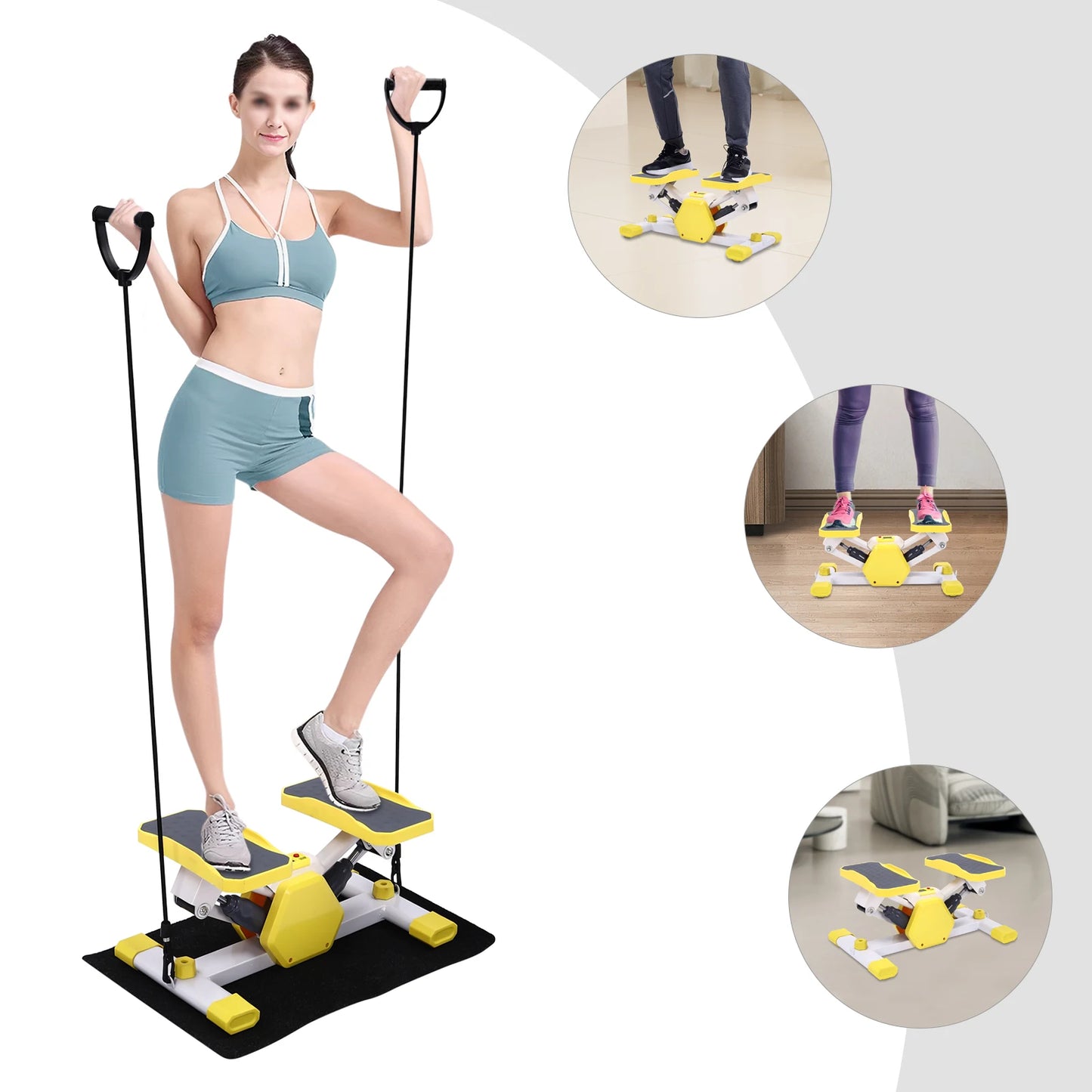 Mini Stepper For Exercise Home Workout Equipment Cardio Training