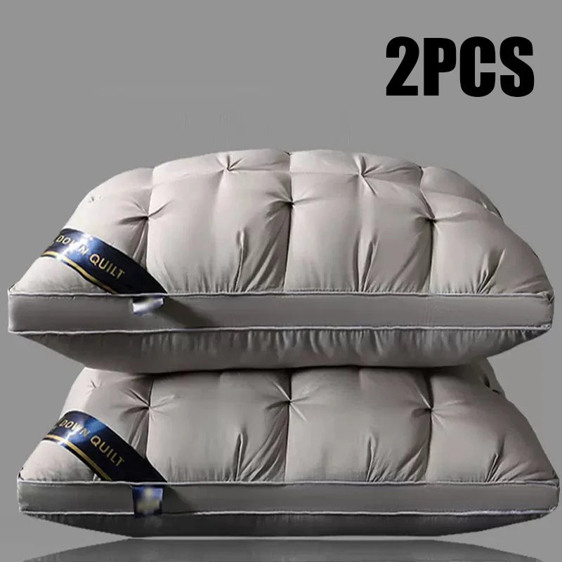 2-Piece Sleep Pillow Set, Soft Supportive Bed Pillows, Suitable for Back, Stomach, or Side Sleeping Luxury Hotel Pillows by S And B Enterprise