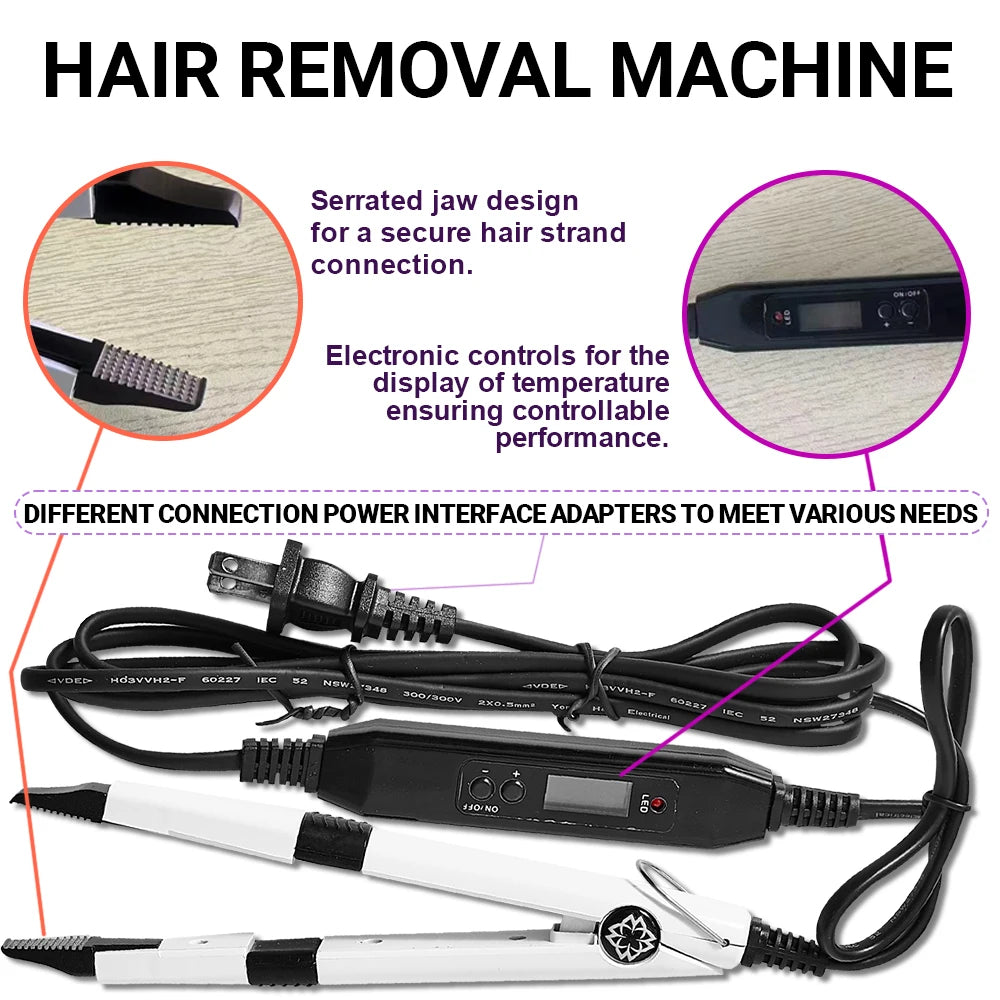 Wikytina UV Light Hair Extension Machine With Glue And Tools