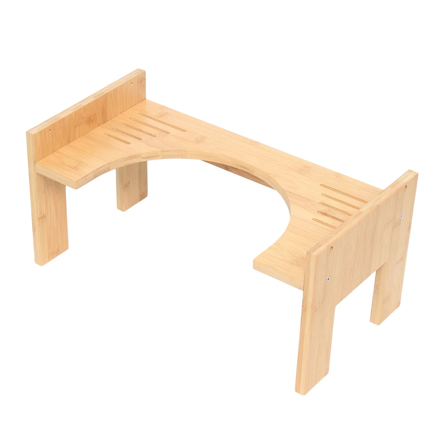 Adjustable Toilet Squatty Step Stool Bamboo Wood Bathroom Potty Aid Piles Relief 7-9 Inches by S And B Enterprise