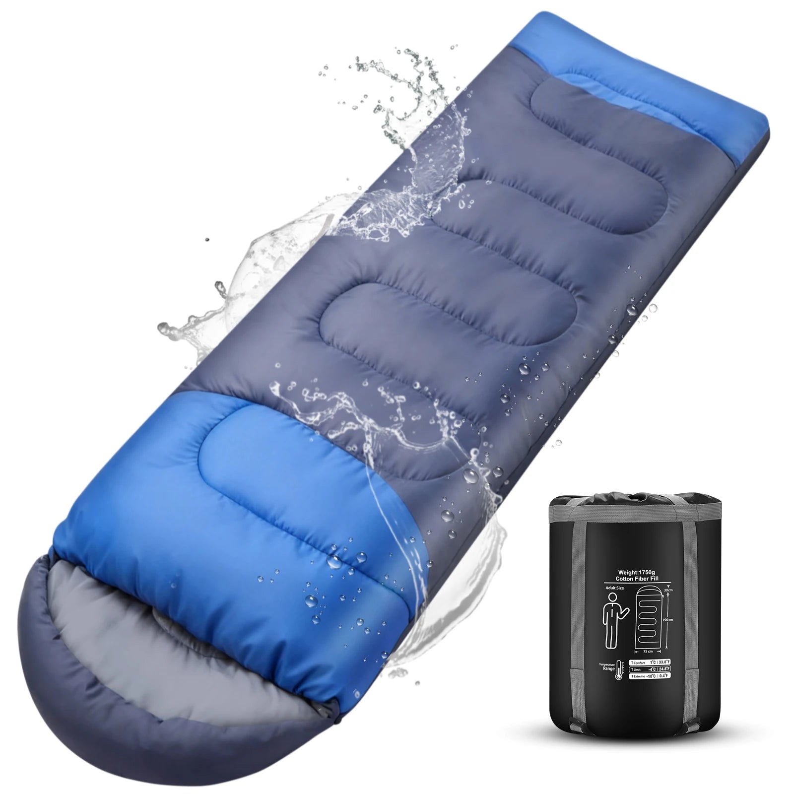 All Season Cotton Sleeping Bag With Compression Sack For Outdoor Camping by S And B Enterprise
