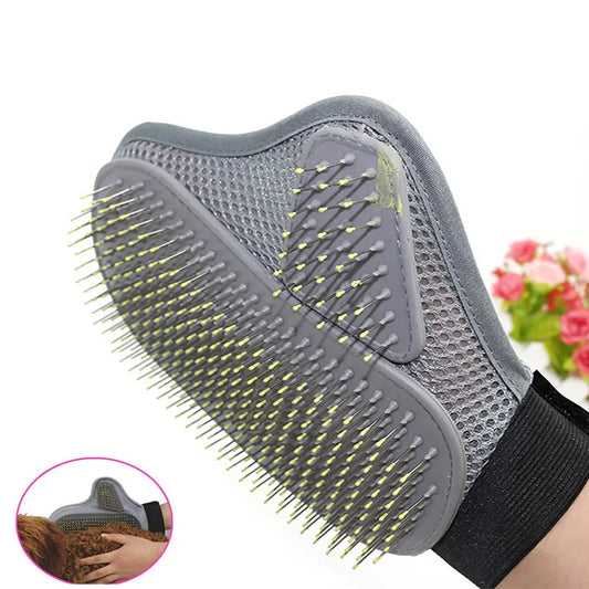 Pet Grooming Glove Silicone Fur Removal For Cats And Dogs by S And B Enterprise