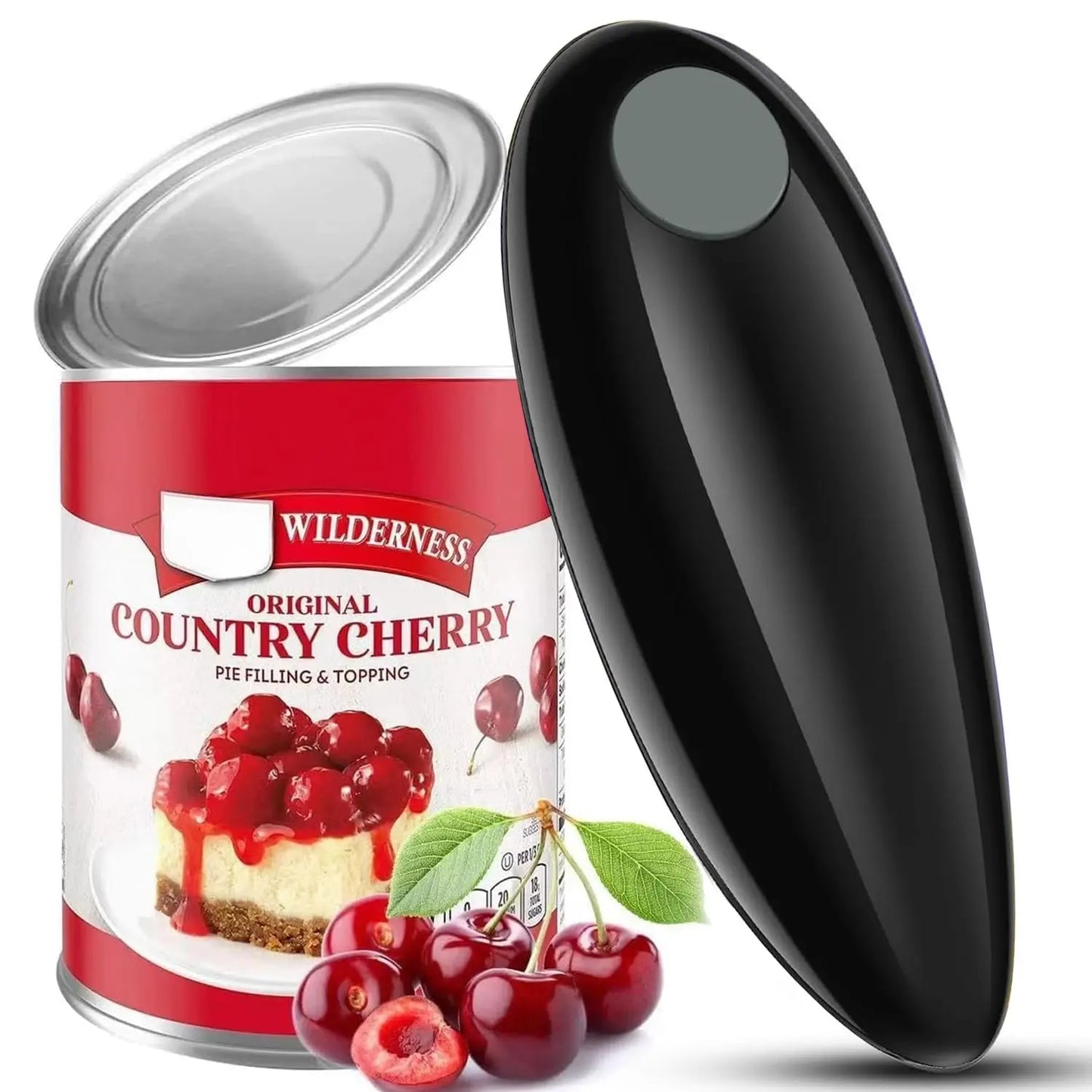 Electric Can Opener, Compact Cordless, Battery Powered (Requires 2 AA, Not Included) Disabled Hands, for Kitchen, Camping by S And B Enterprise
