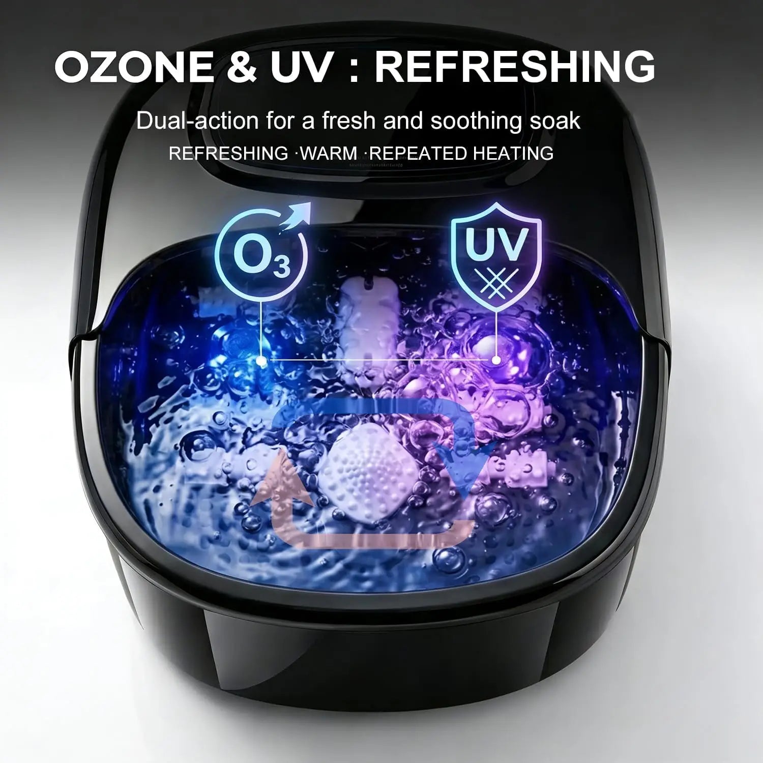 Foot Spa Bath Massager With Ozone UV Heat Bubbles Rollers by S And B Enterprise