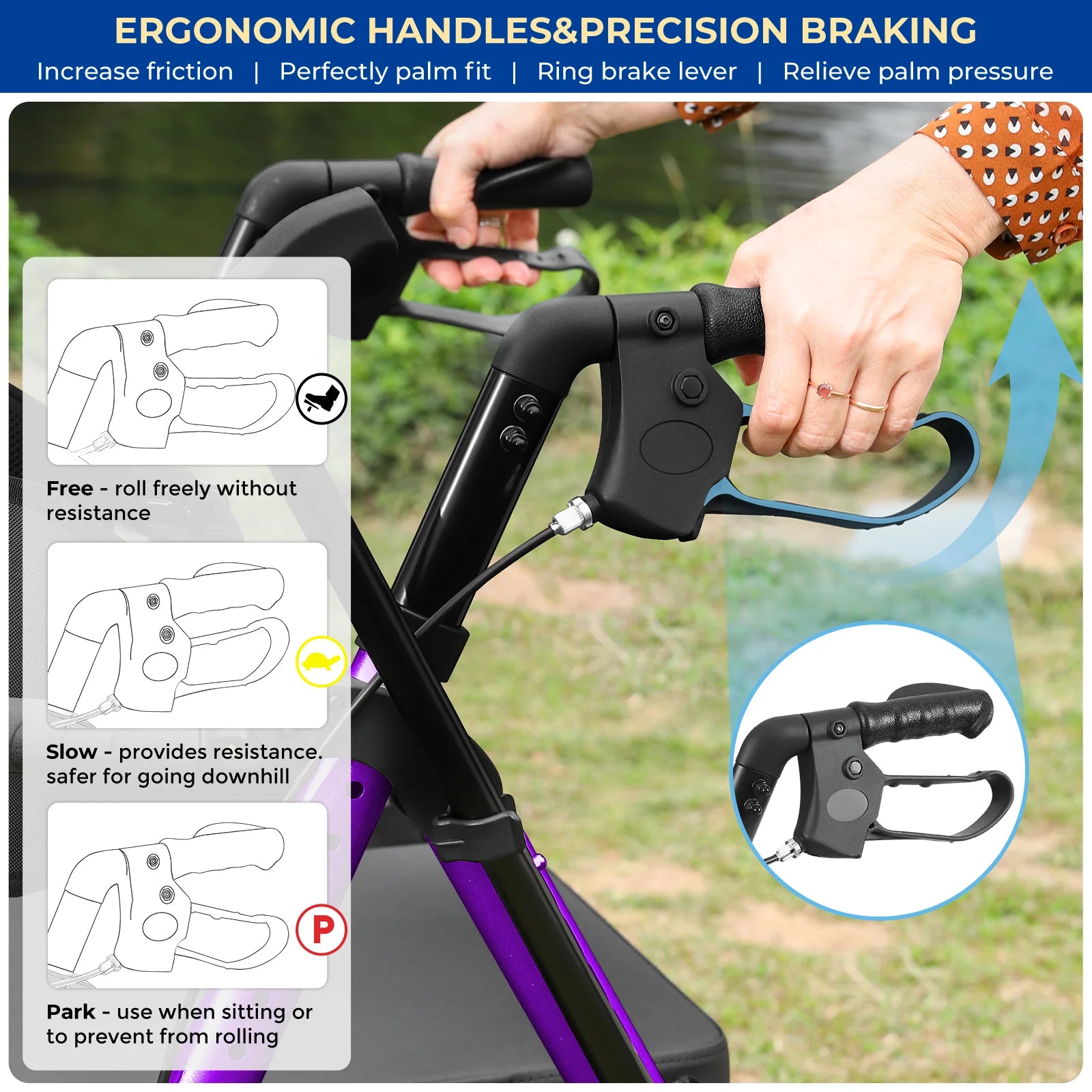 Rolling Walker Wheelchair Combo With Adjustable Seat And Handle by S And B Enterprise