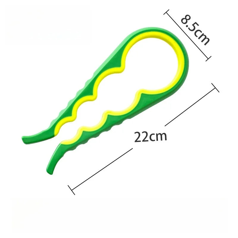 MultiPurpose 4-in-1 Jar Opener Durable Plastic Bottle Openers Children Easy Grip Twist Tools Kitchen Gadget Home Accessories by S And B Enterprise