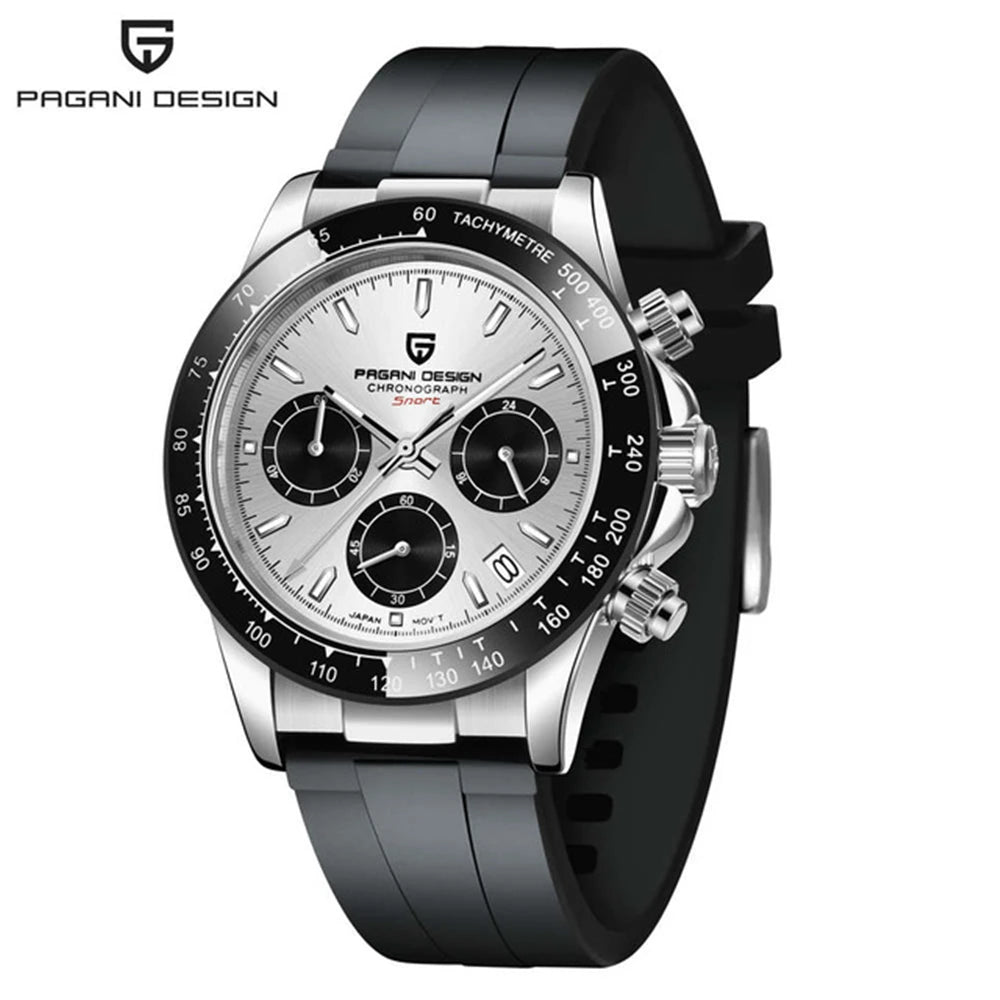 PAGANI DESIGN Mens Chronograph Quartz Watch Waterproof Wristwatch by S And B Enterprise