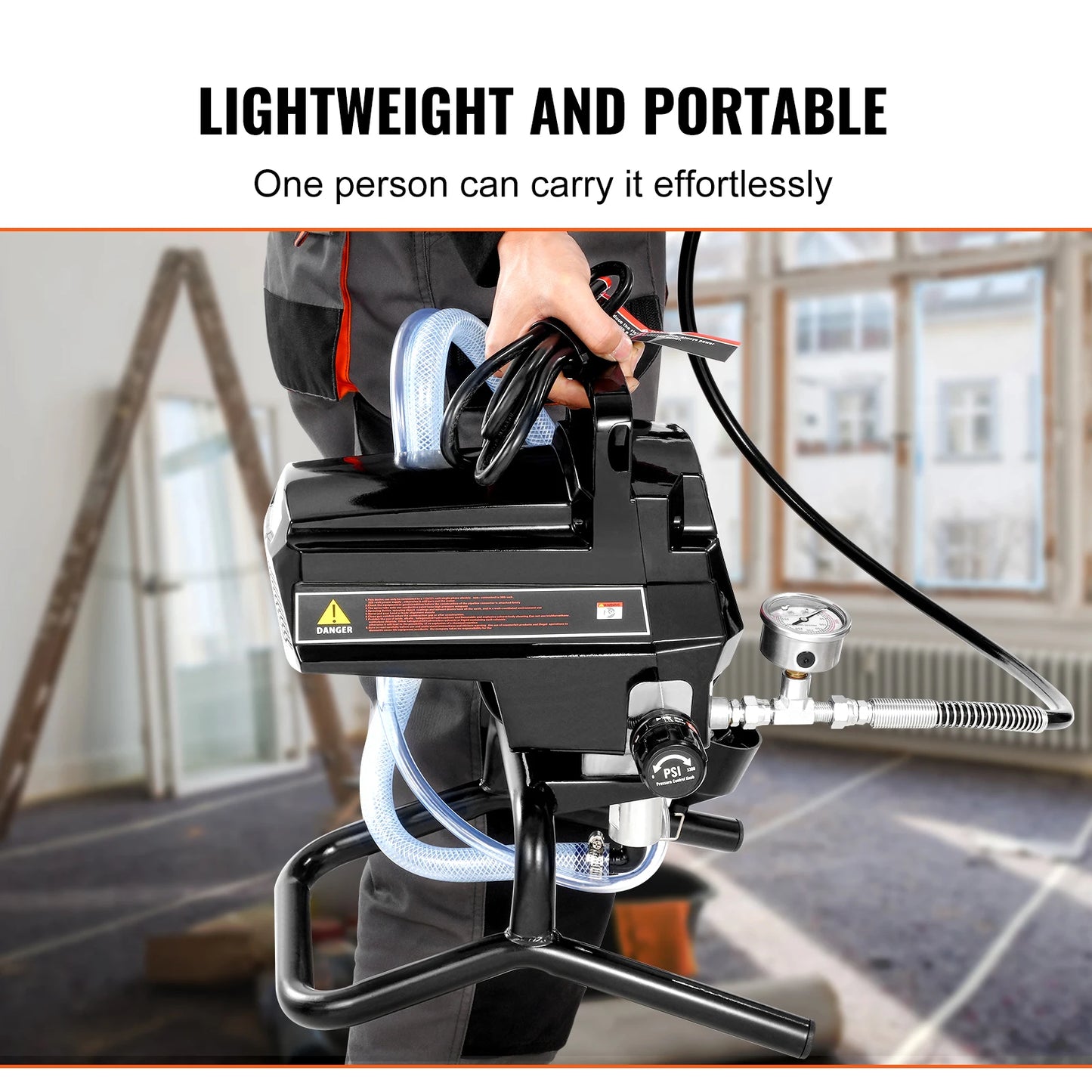 SucceBuy 750W/950W Airless Paint Sprayer, 3000 PSI Electric Handheld