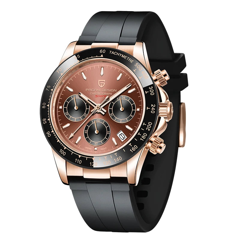 PAGANI DESIGN Mens Chronograph Quartz Watch Waterproof Wristwatch by S And B Enterprise