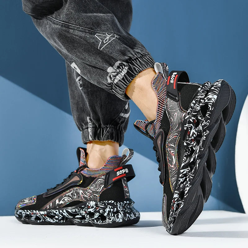Men Casual Sneakers Breathable Luxury Trainer Shoes
