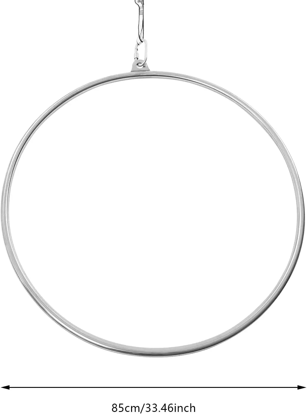 Complete Aerial Hoop Kit - 85cm Professional Lyra Hoop Set - Single Point Hoops - Circus Aerial Ring Kit - Maximum Load: 115 kg/253 lb by S And B Enterprise
