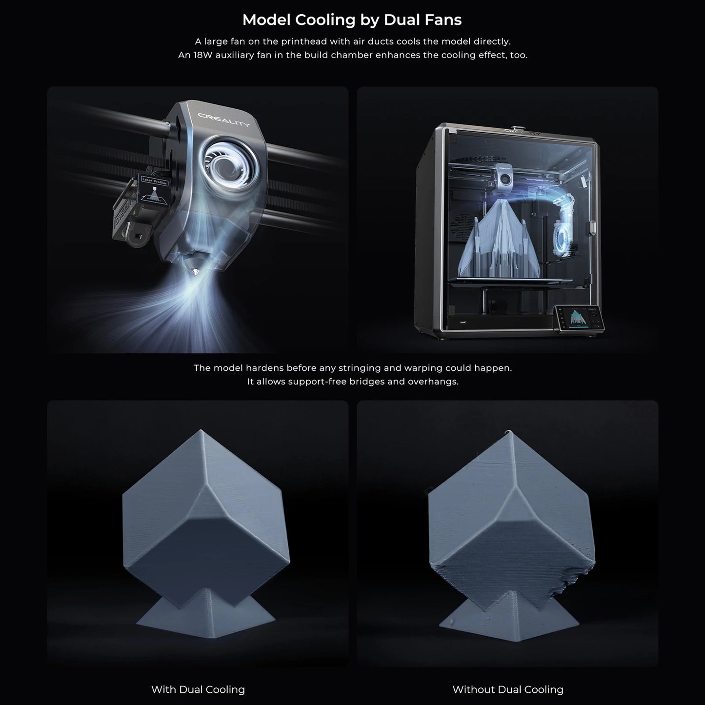 Creality K1 Max FDM 3D Printer CoreXY 600mm/s Printing Speed Large Flow Hotend Buit-in AI LiDAR and AI Camera 300x300x300mm by S And B Enterprise