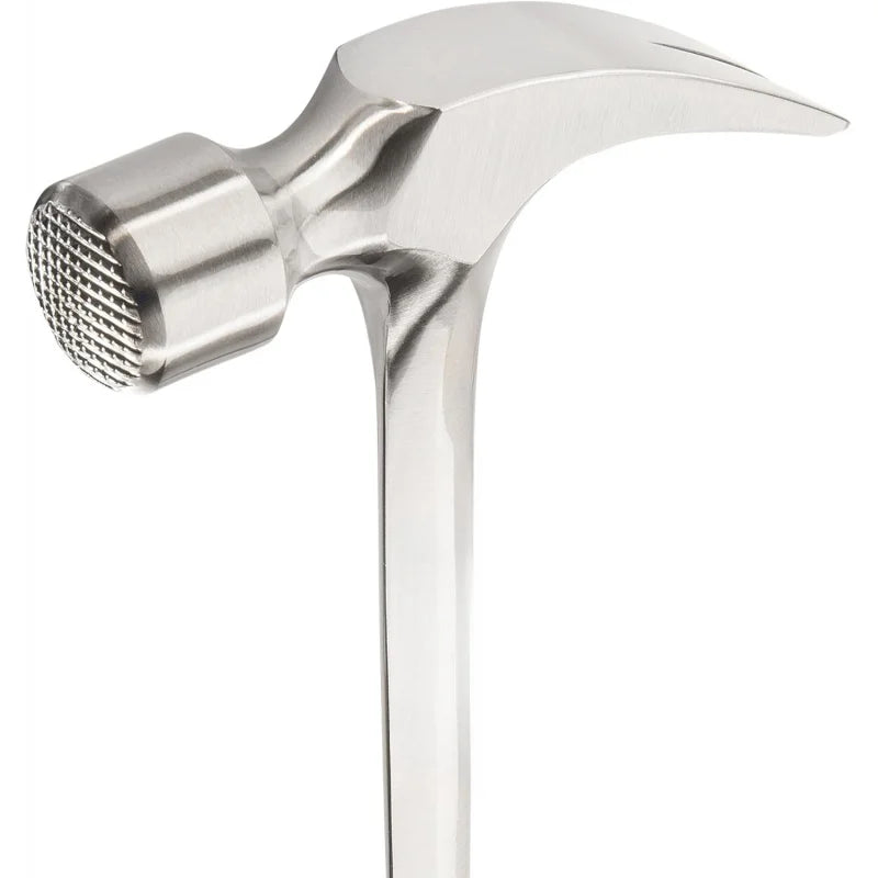 Framing hammer, 30 oz long-handle straight rip claw with milled face