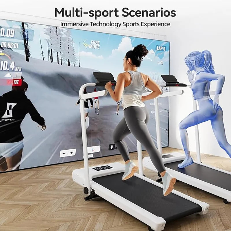 Walking Pad Treadmill With 9 Percent Incline Under Desk Foldable Bluetooth LCD