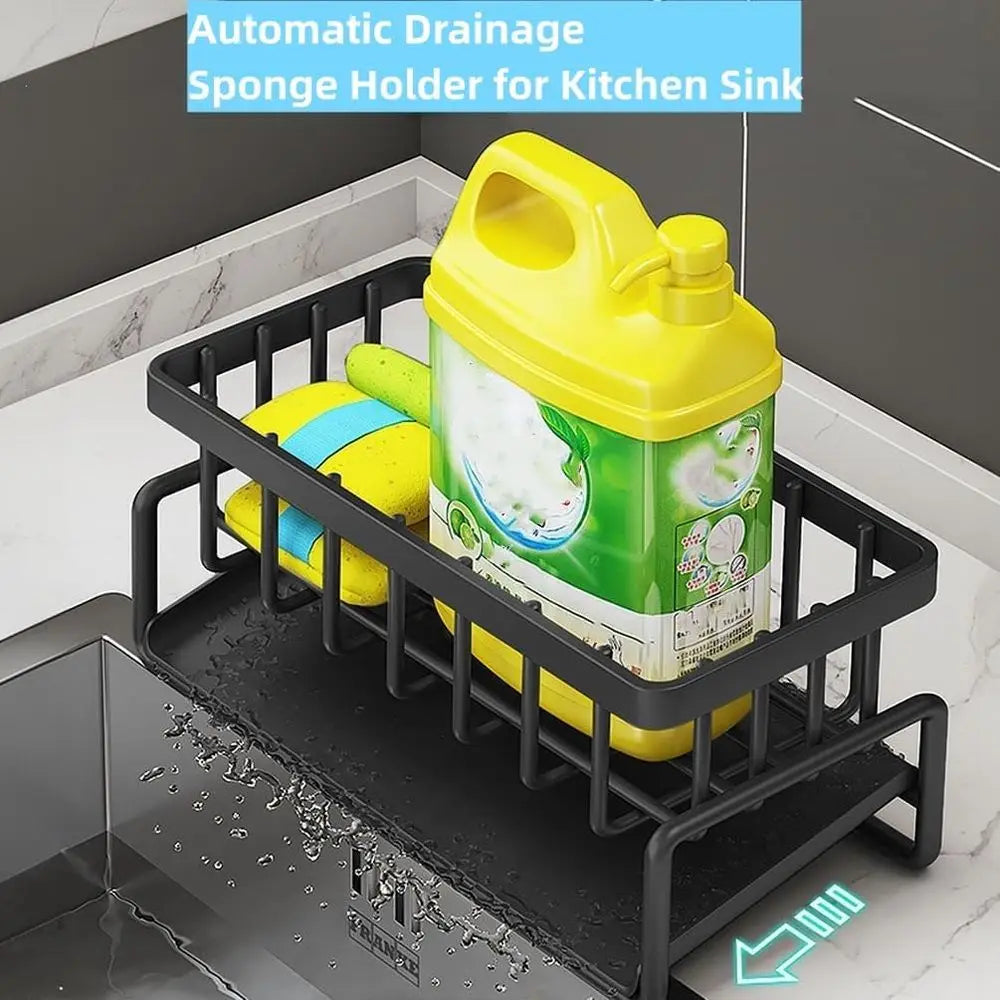 Stainless Steel Dish Sponge Organizer With Detachable Rack by S And B Enterprise