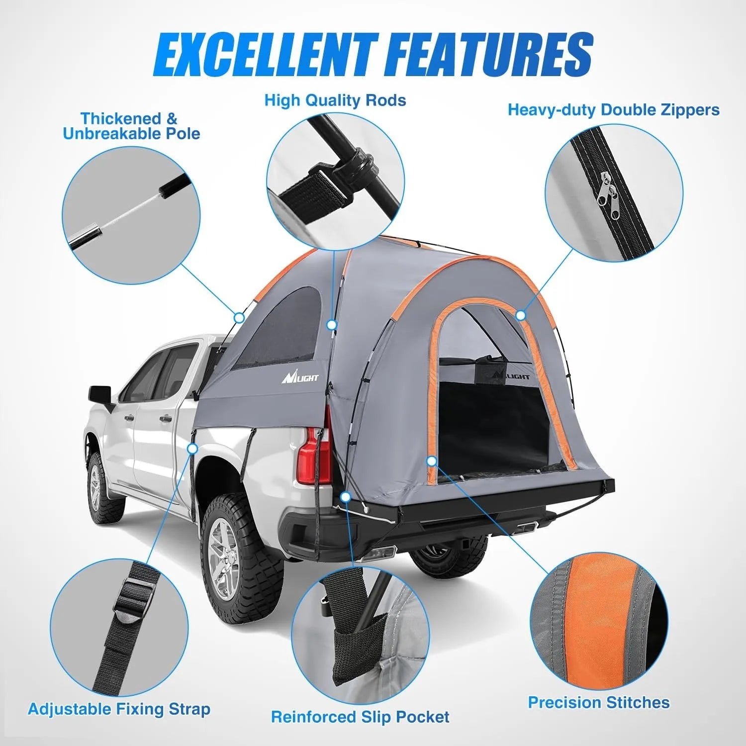 Two Person Truck Bed Tent Waterproof Outdoor Camping by S And B Enterprise
