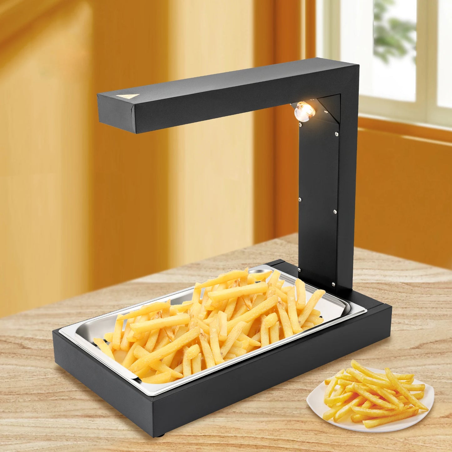 Commercial Heat Lamp Food Warmer Free Standing Countertop
