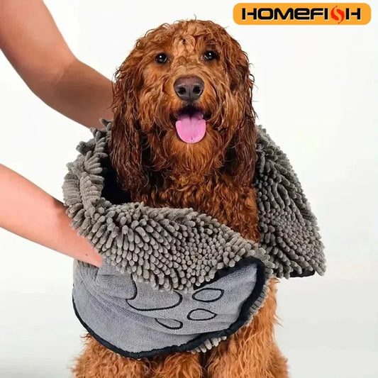 Super Absorbent Pet Bath Towel Quick Dry Cats And Dogs by S And B Enterprise