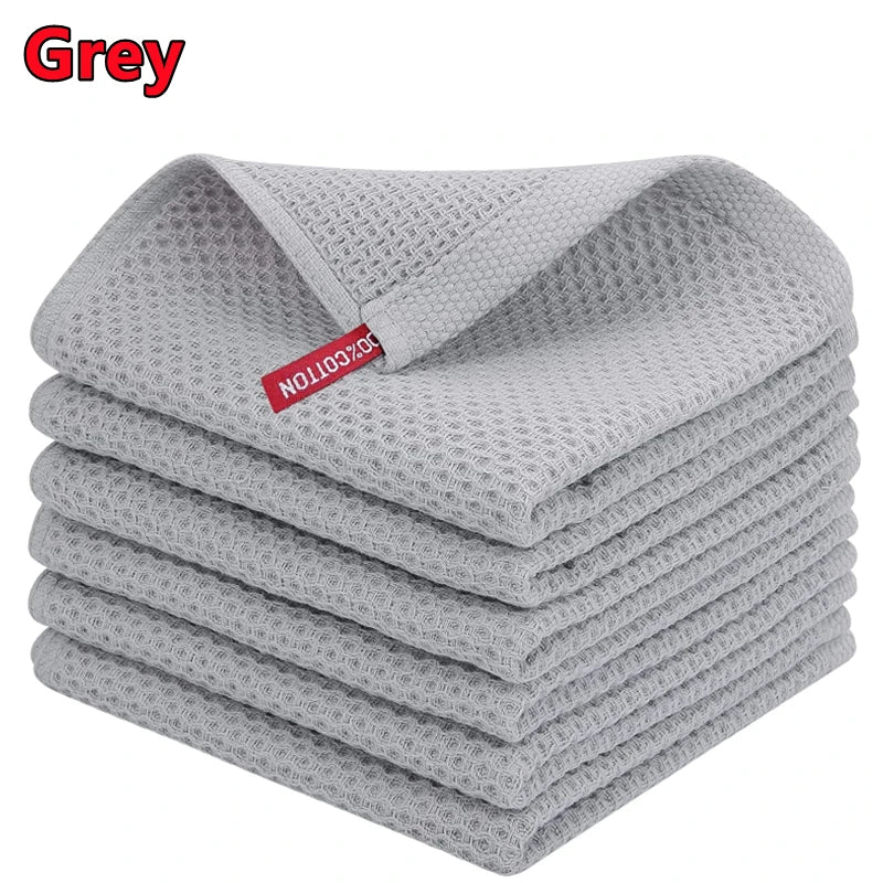 100 Percent Cotton Dishcloth Ultra Soft Absorbent Kitchen Towel by S And B Enterprise