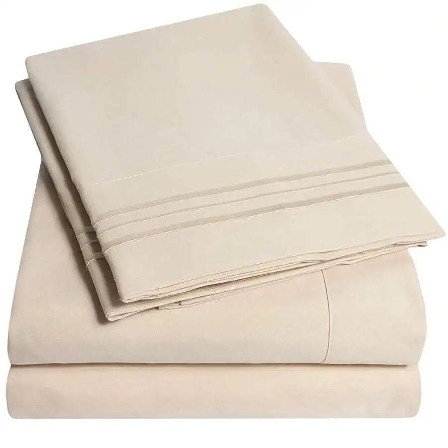 Extra Soft Deep Pocket Bed Sheet Set With Elastic Corners Wrinkle Free Full Size Teal by S And B Enterprise