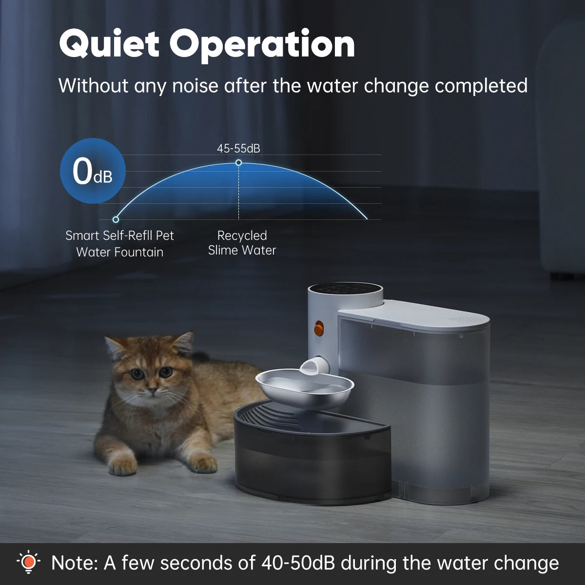 New Stainless Steel Bowl Pet Intelligent Pouring Water Dispenser Automatically Purifies The Wireless Drinking Bowl For Cats by S And B Enterprise