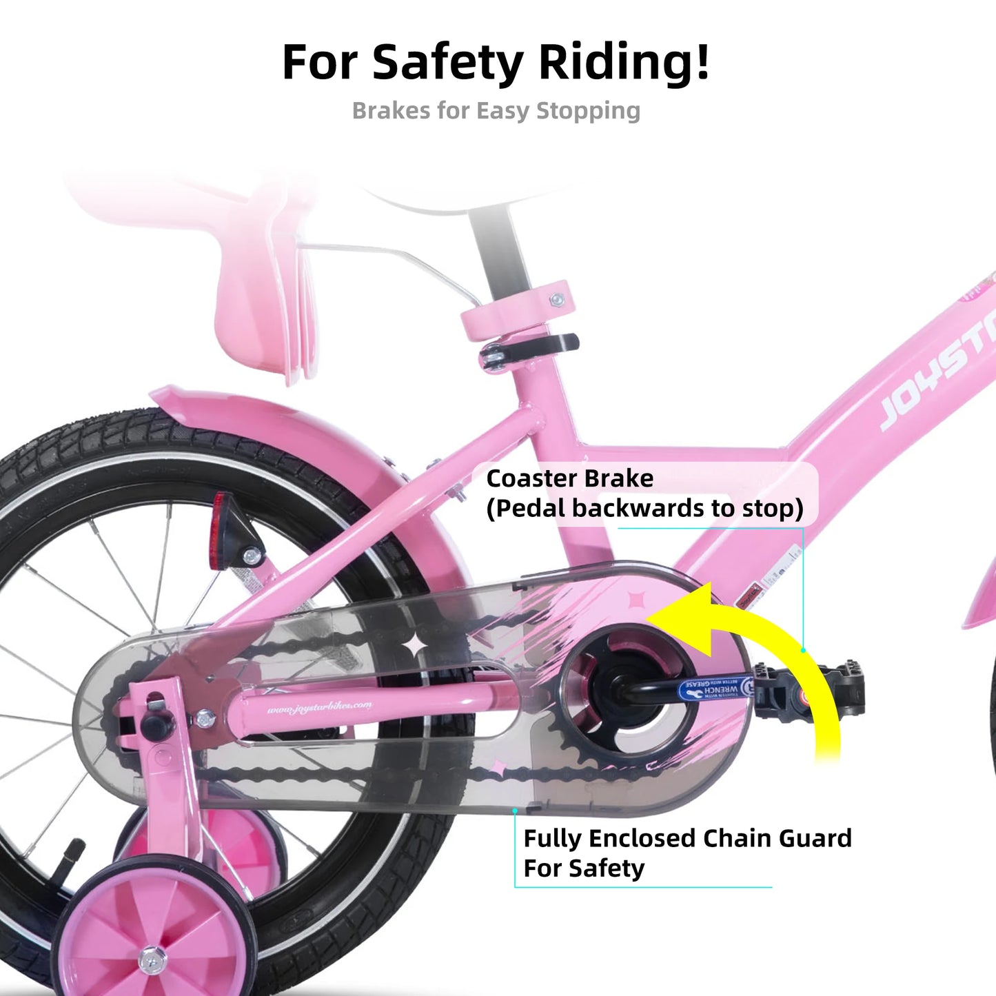 JOYSTAR Kids Bike for Girls With Training Wheels and Basket