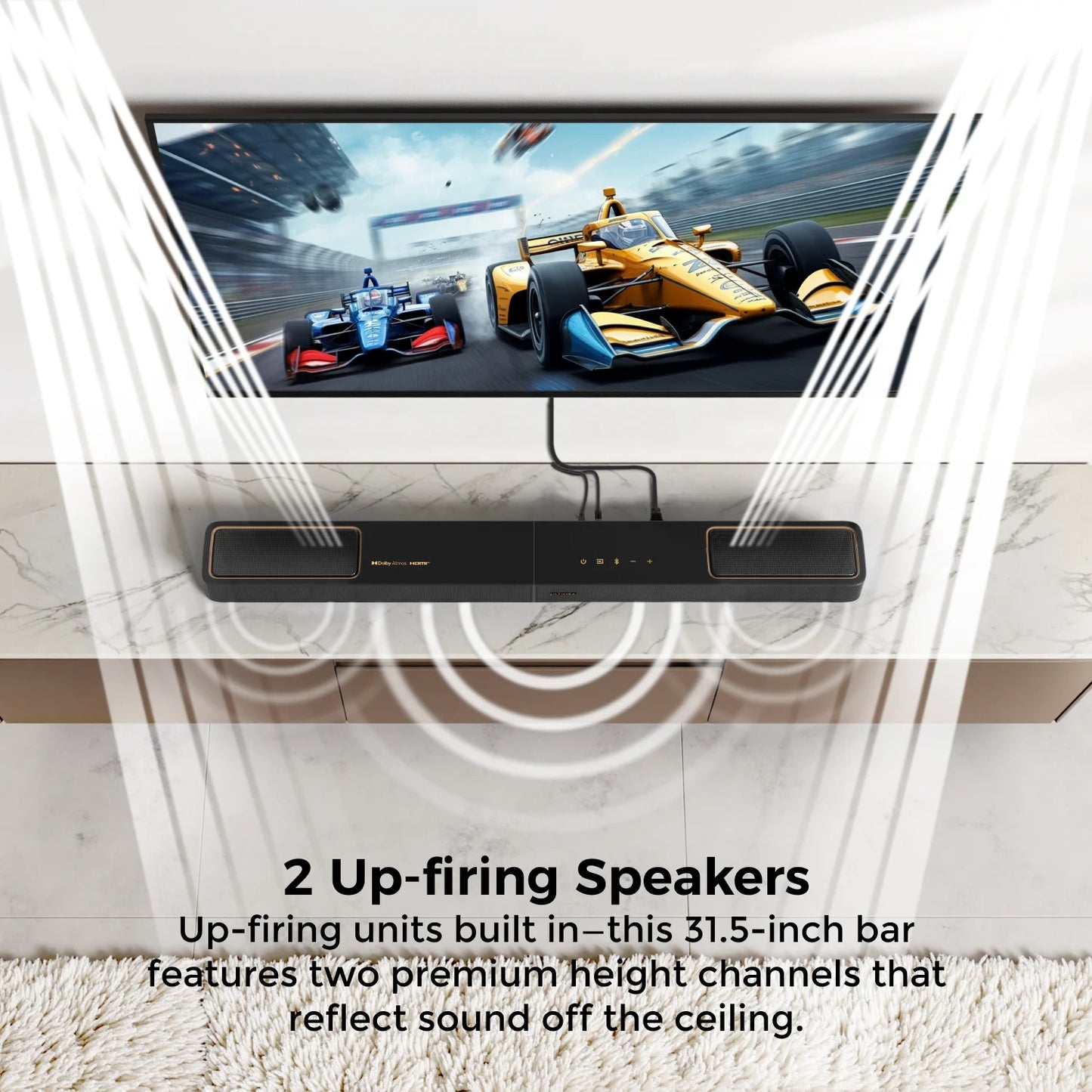 ULTIMEA 460W 5.1.2ch Dolby Atmos Sound Bar With App Control