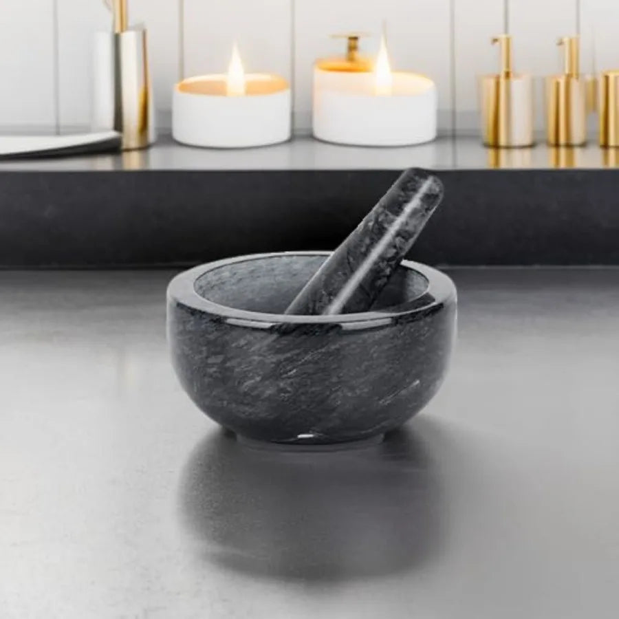 MDNGHerb Spice Tools Marble Mortar And Pestle Set