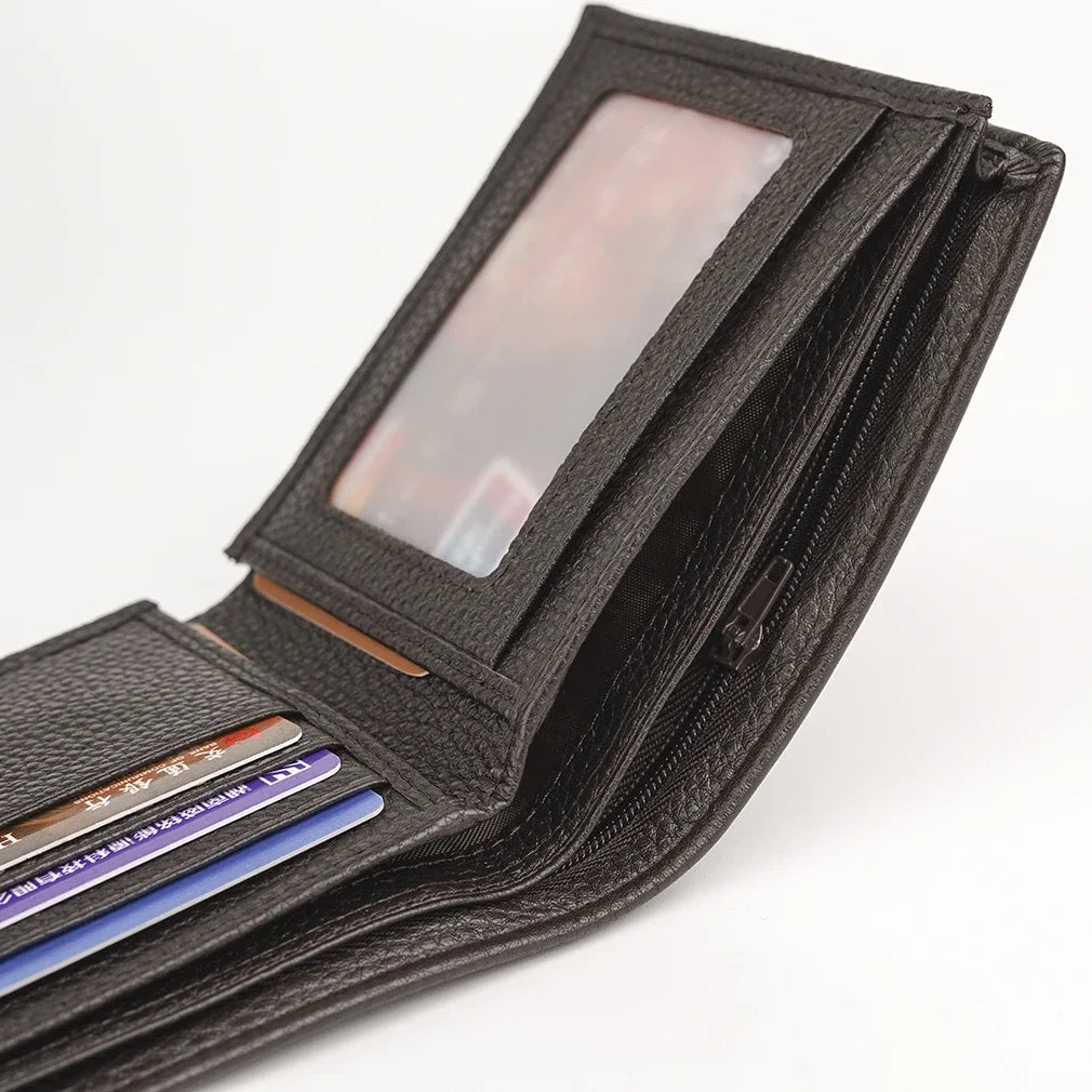Genuine Leather Men Wallet With Coin Pocket And Card Holder