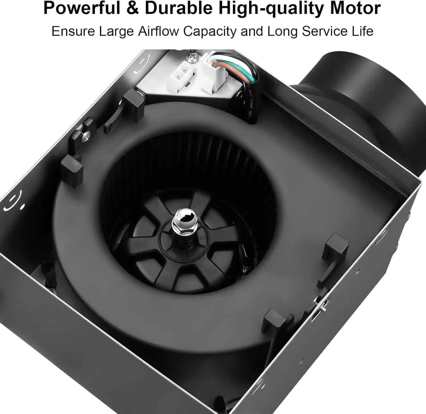 JOEAONZ Three Temperature LED Bathroom Exhaust Fan With Light by S And B Enterprise