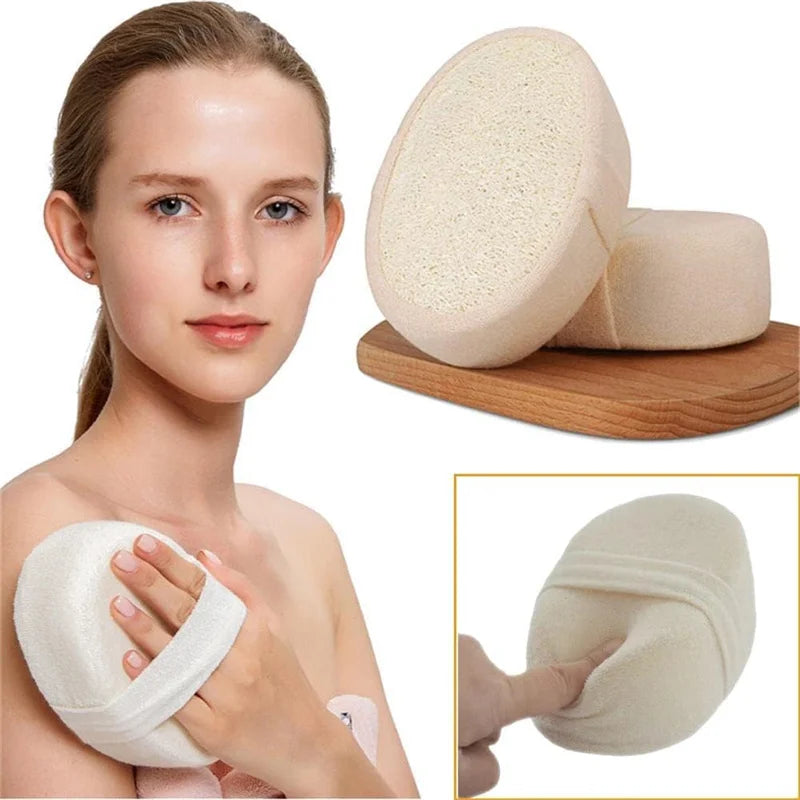 100% Natural Loofah Sponge Body Scrubber Brush for Shower