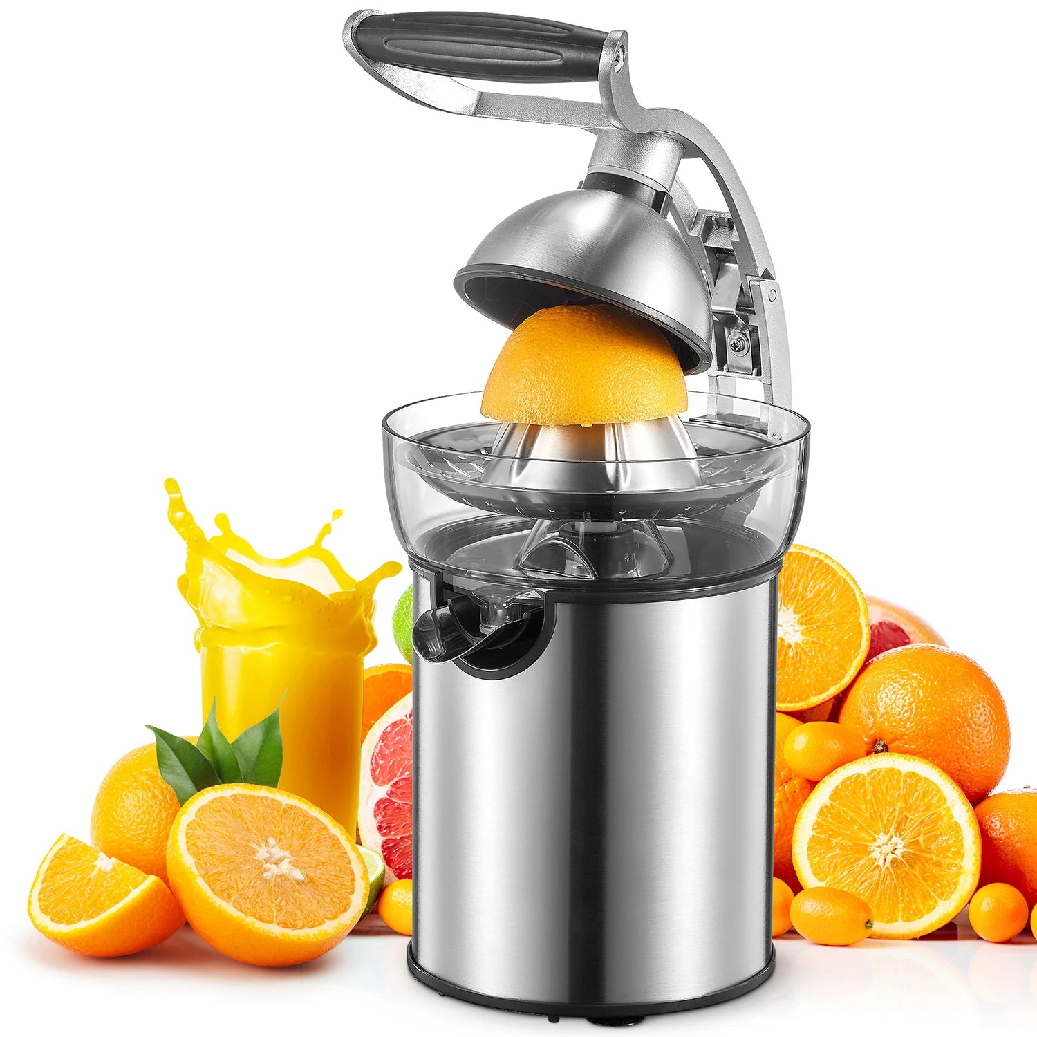 Electric Citrus Juicer Die Cast Zinc Shell With Two Cones by S And B Enterprise