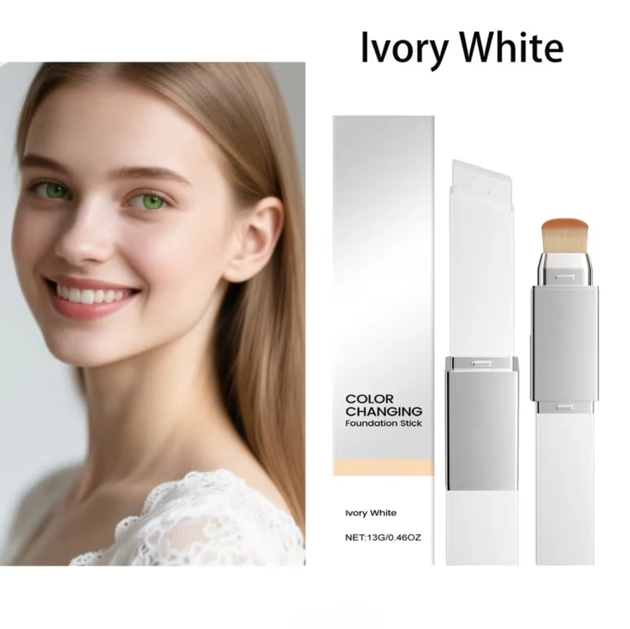 2 In 1 Concealer Foundation Stick Waterproof And Sweatproof