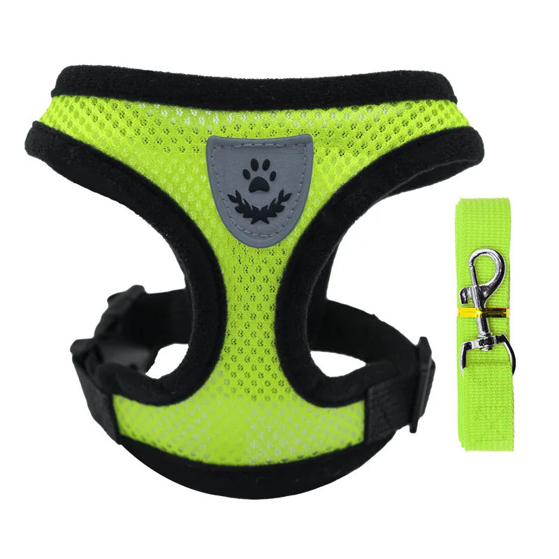 Hot summer small dog pet chest and back breathable dog chest and back suit cat outdoor traction rope child collar by S And B Enterprise