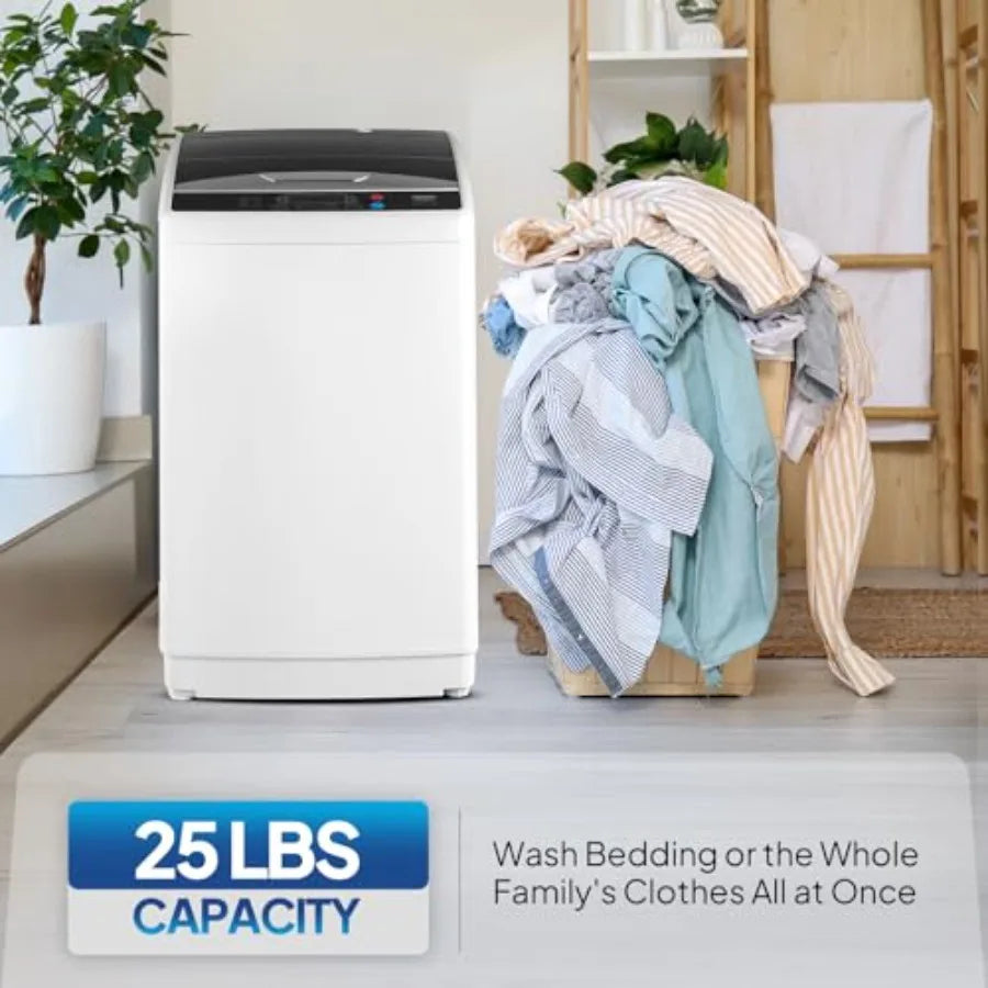 Portable 25Lbs Full Automatic Washing Machine With Stainless Steel Drum by S And B Enterprise