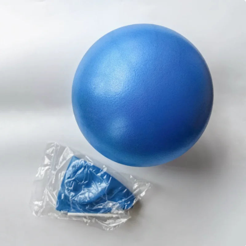 Inflatable yoga ball by S And B Enterprise, blue explosion-proof ball with accessory in plastic bag