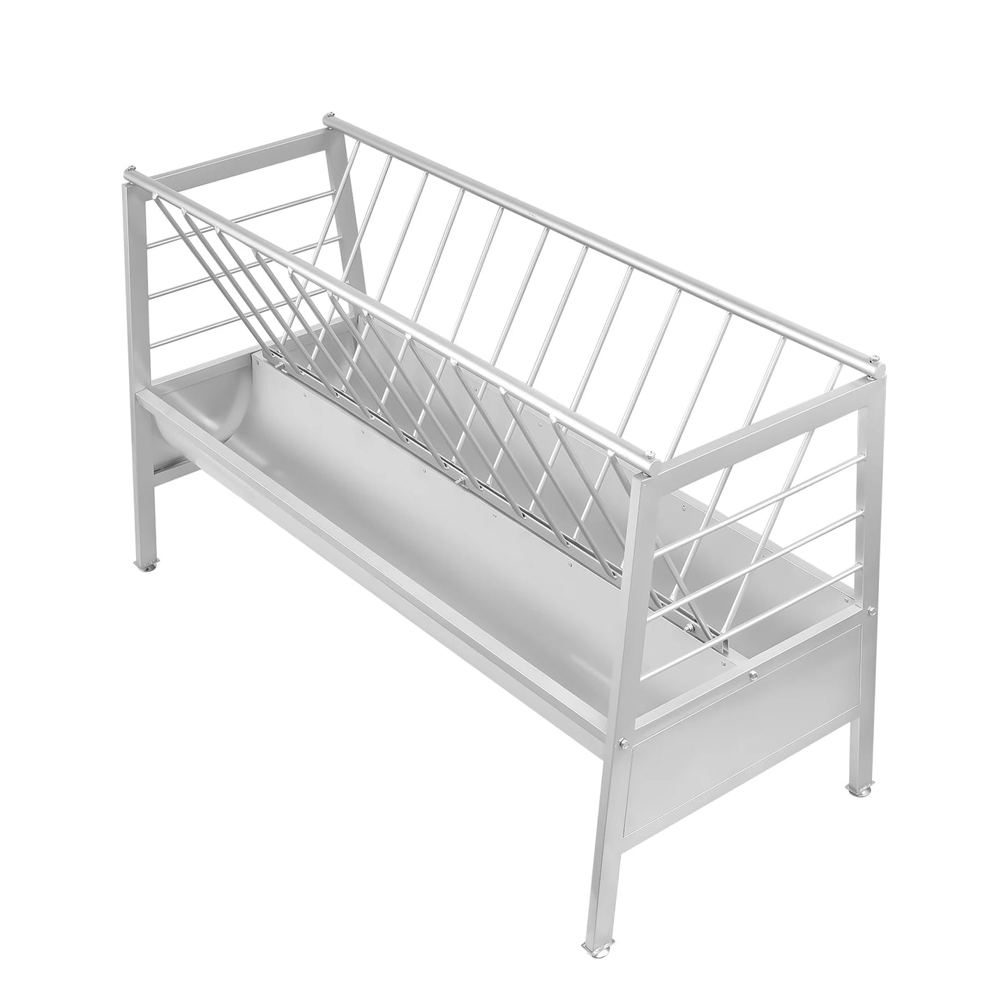 Goat Hay Feeder Heavy Duty Metal Trough For Livestock
