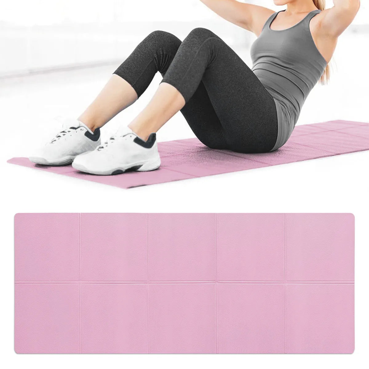 Natural EVA Yoga Mat Anti Slip For Exercise Pilates Gymnastics