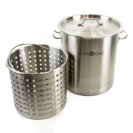 Yao Hui Huang All Purpose Fryer Pot Stainless Steel Tri Ply Basket