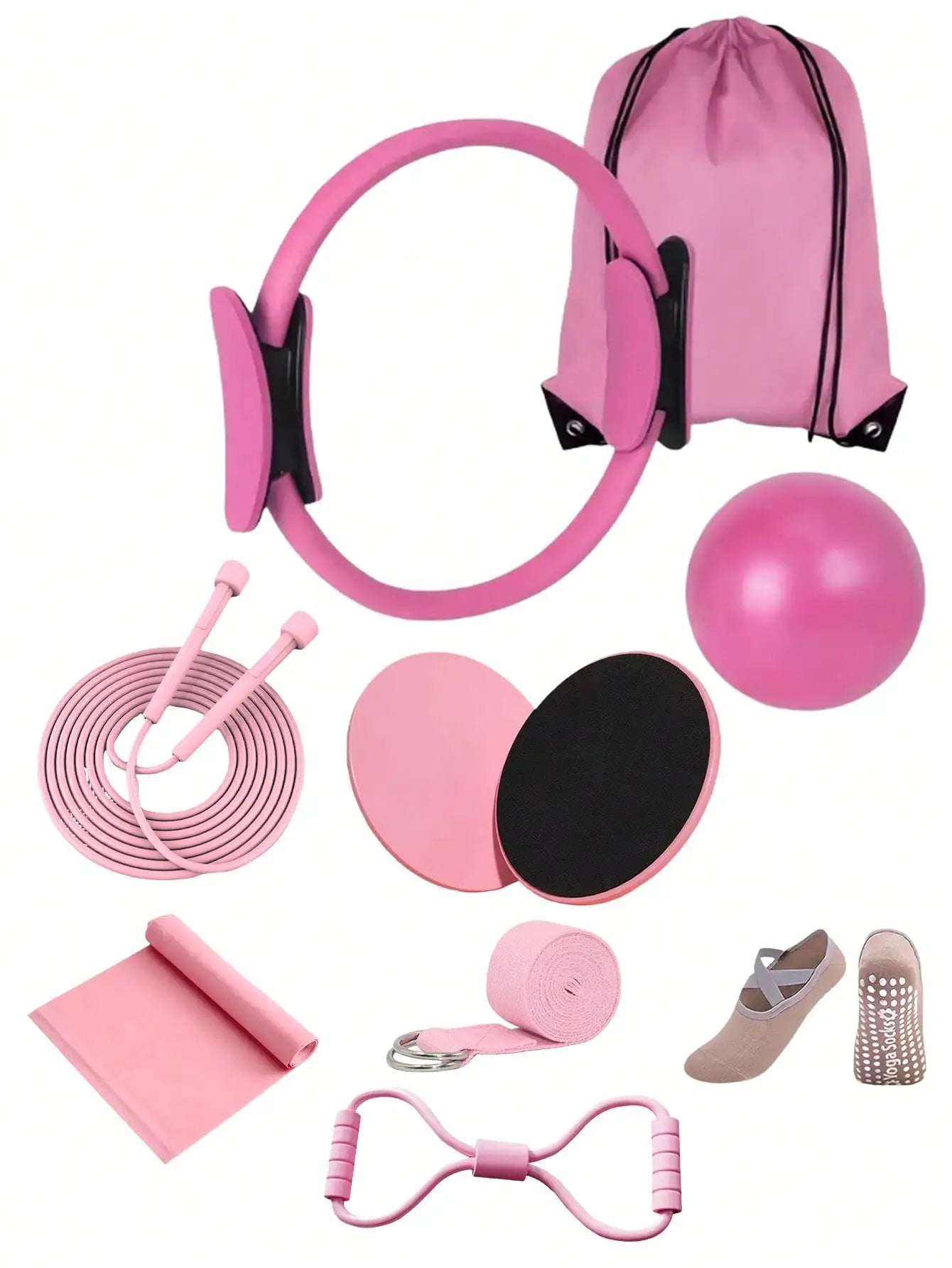 Pilates Yoga Fitness Set For Home Gym Equipment And Workouts by S And B Enterprise