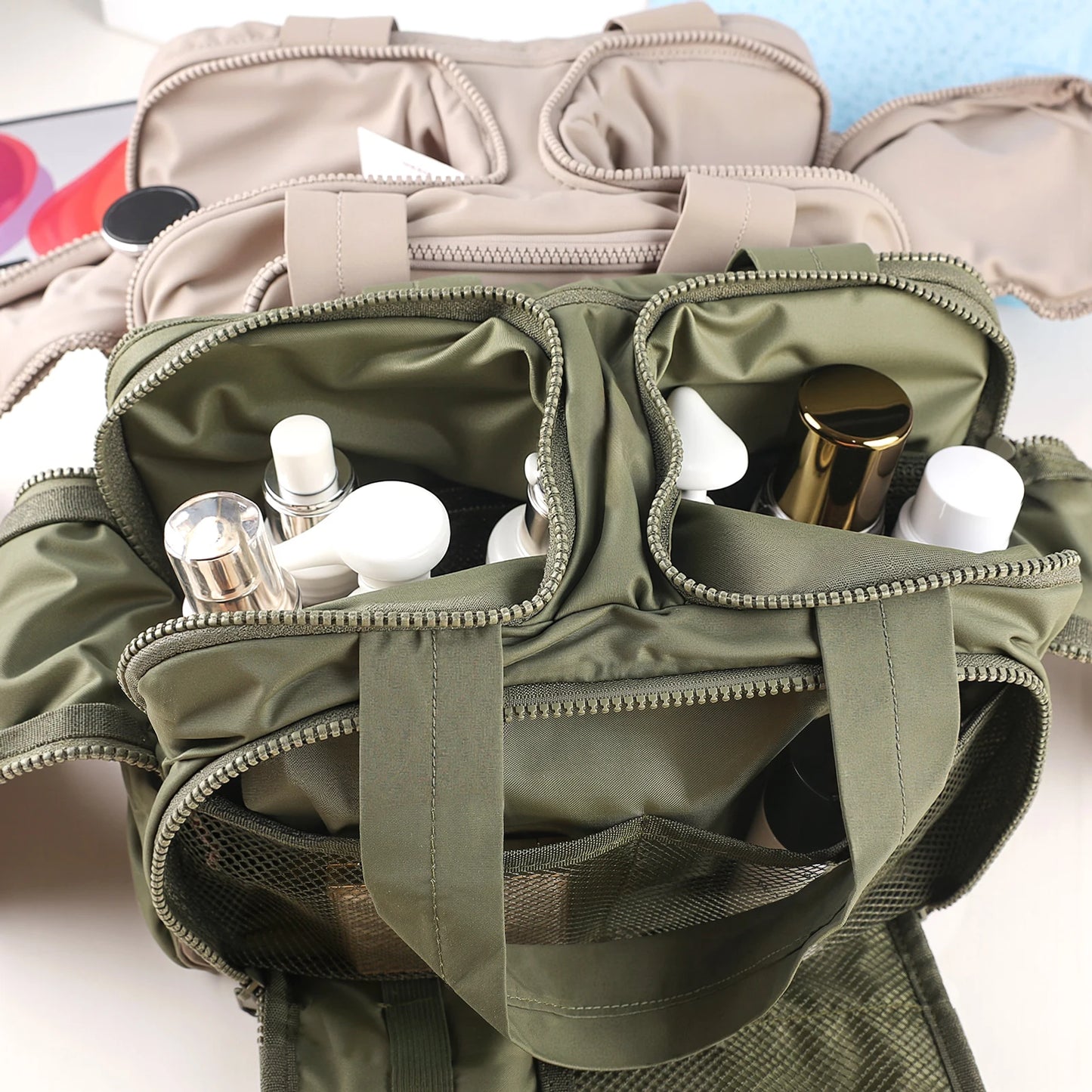 Multi Opening Makeup Bag, Suitable for Commuting, Travel, and Home, Suitable for Makeup and Grooming Storage by S And B Enterprise