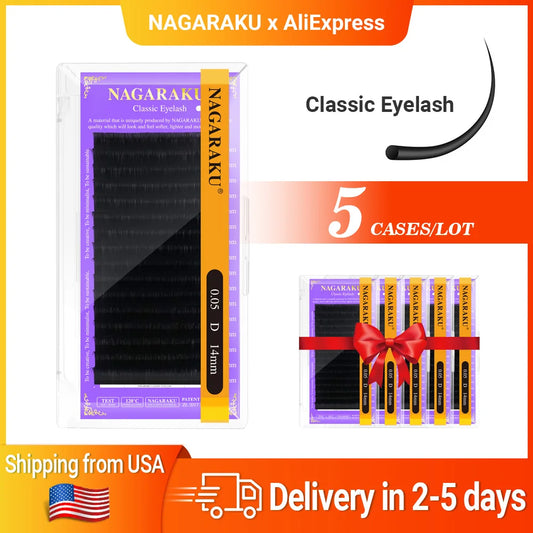 Nagaraku Natural Look False Eyelashes Individual Lashes Salon Quality