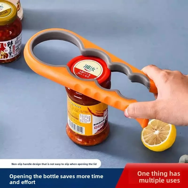 MultiPurpose 4-in-1 Jar Opener Durable Plastic Bottle Openers Children Easy Grip Twist Tools Kitchen Gadget Home Accessories by S And B Enterprise