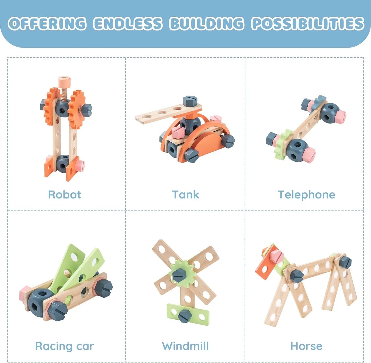 Rolife Robotime Kids Tool Bench Set