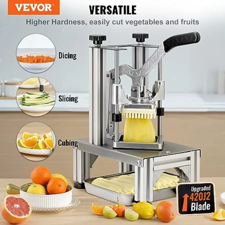 Commercial French Fry Cutter With Replacement Blades And Dicer by S And B Enterprise