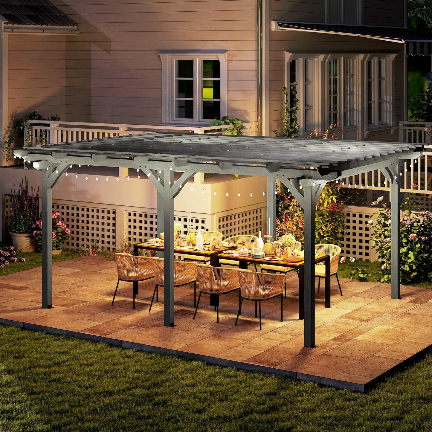 Wooden Pergola Outdoor Gazebo With Stable Structure by S And B Enterprise