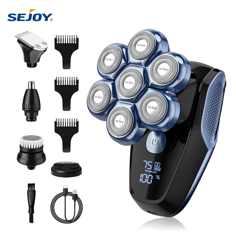 Sejoy 6-In-1 7D Head Shaver Grooming Kit by S And B Enterprise