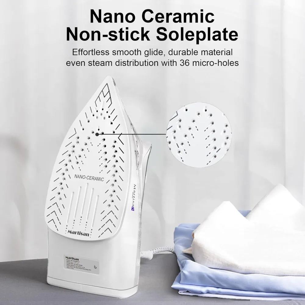 1800W Steam Iron With Nano Ceramic Soleplate And Auto Off by S And B Enterprise
